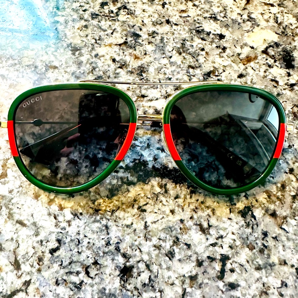 Gucci aviators popular style red/green